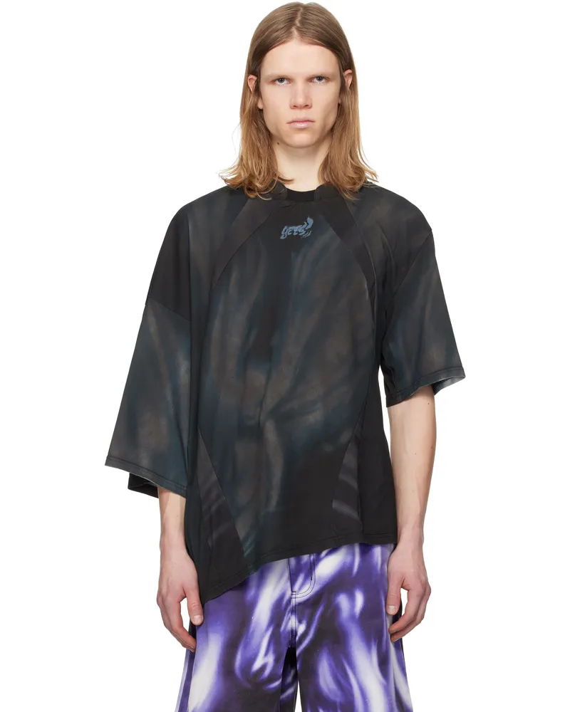 Gerrit Jacob Black Printed T-shirt Black