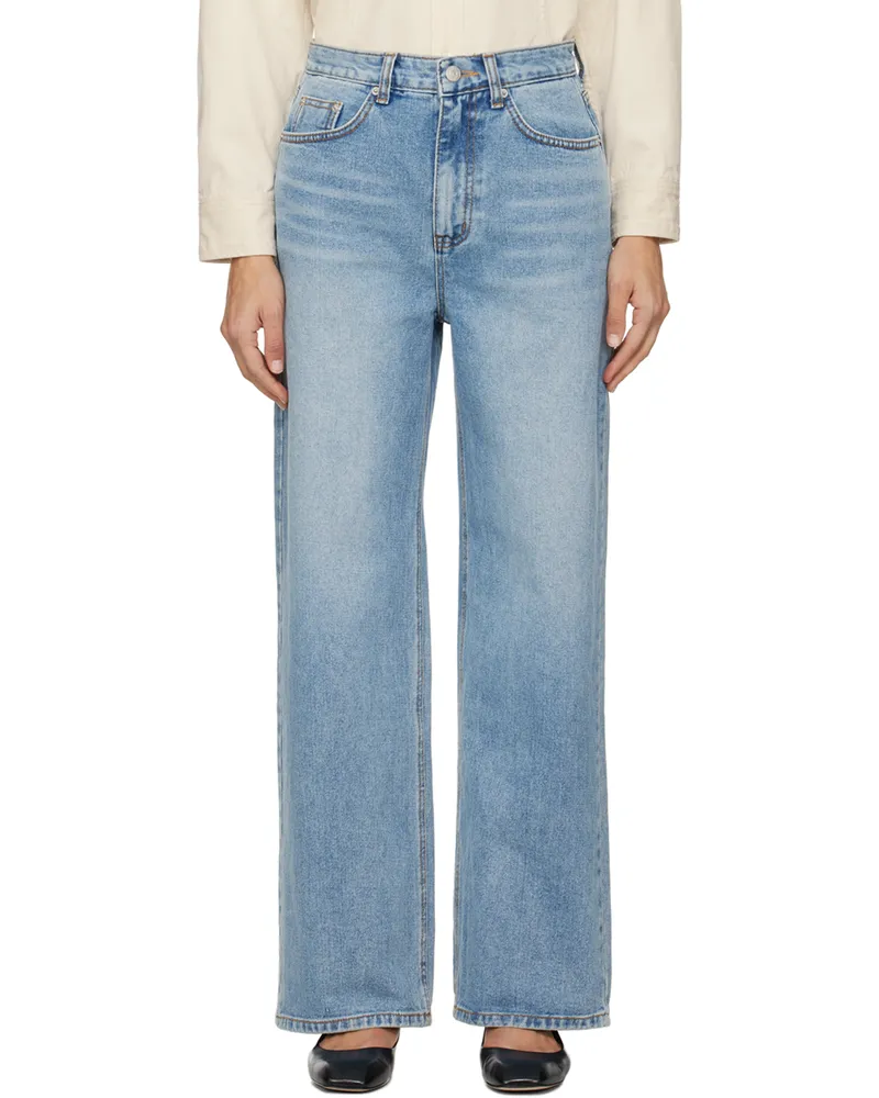 Dunst Blue Wide Jeans Light