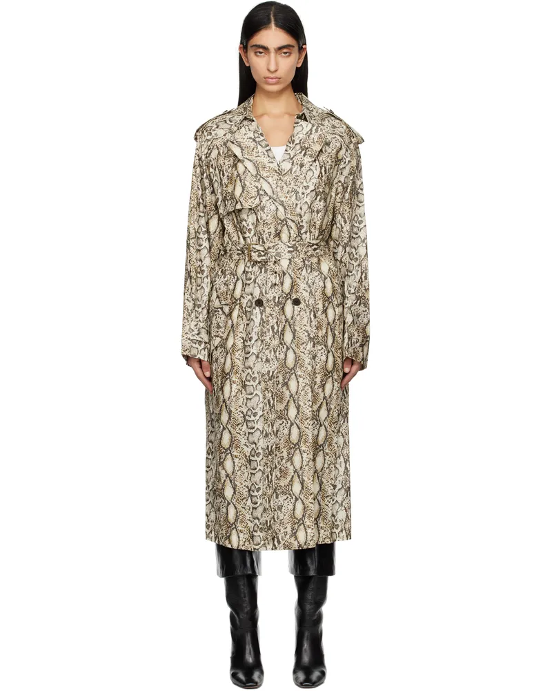 Isabel Marant Beige Freanne Trench Coat Natural