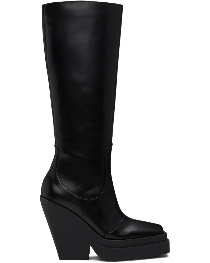 Gia Borghini Black Gia 14 Boots 5000