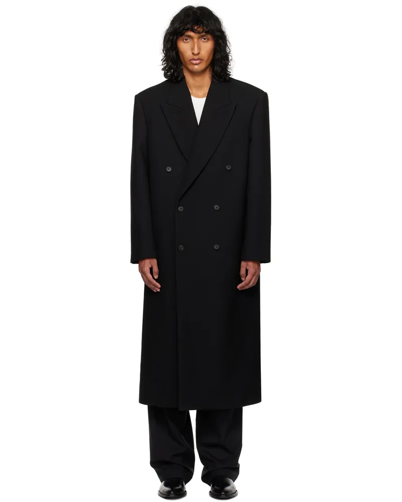 The Row Black Haris Coat Blk