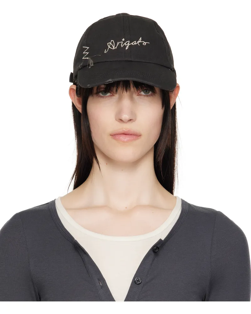 Axel Arigato Black Seam Distressed Cap Black