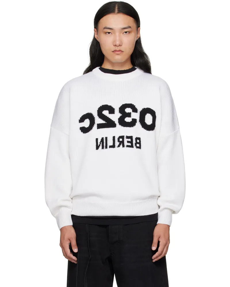 032c White Selfie Sweater White