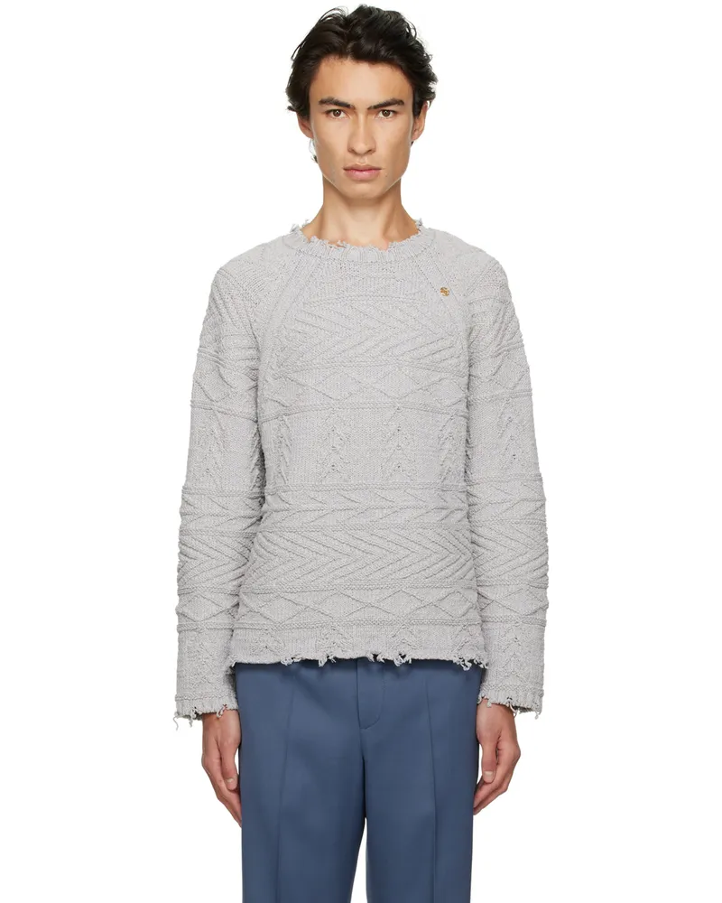 RECTO Gray Resort Vintage Crewneck Mg