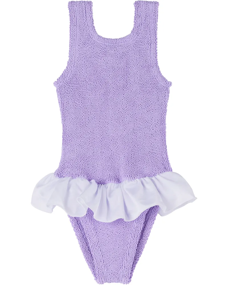 Hunza G Baby Purple Denise Swimsuit Lilac