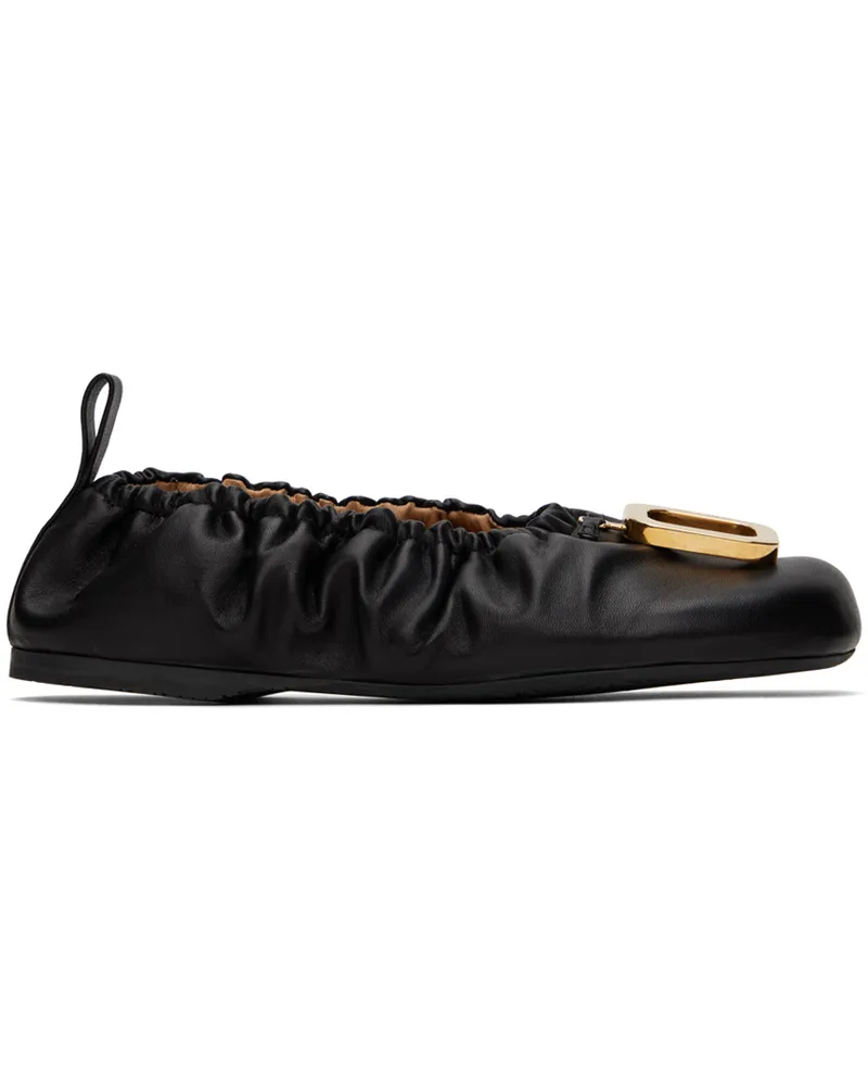 J.W.Anderson Black Buckle Ballerina Flats 19270-001-black