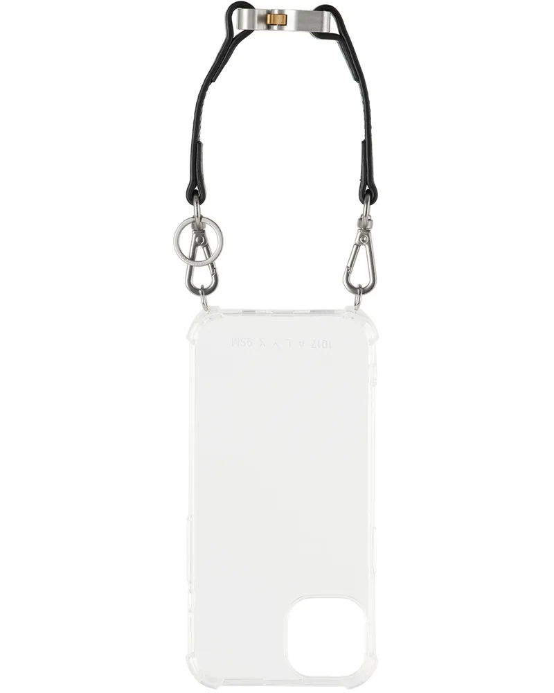 1017 ALYX 9SM Black Buckle Bracelet iPhone 13 Case Trasparent
