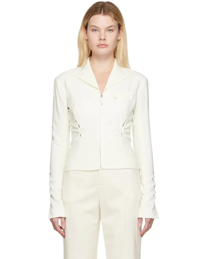 Jacquemus Off-White Le Papier 'La Veste Neru' Jacket 100