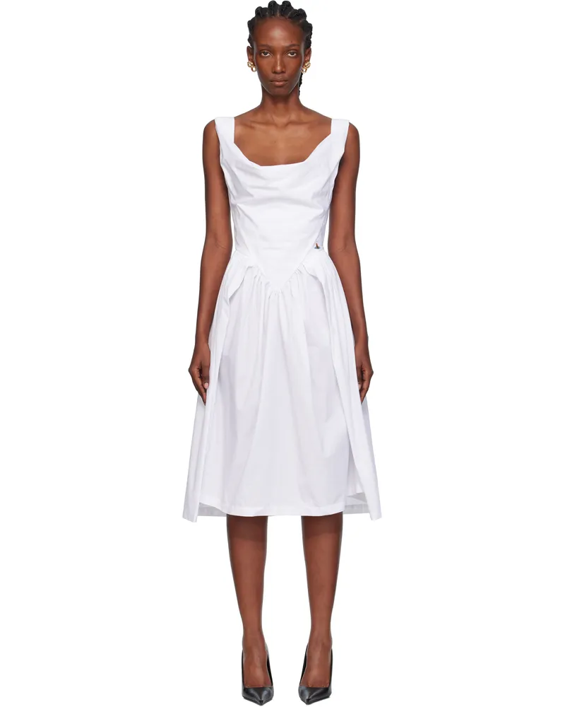 Vivienne Westwood White Sunday Midi Dress A401