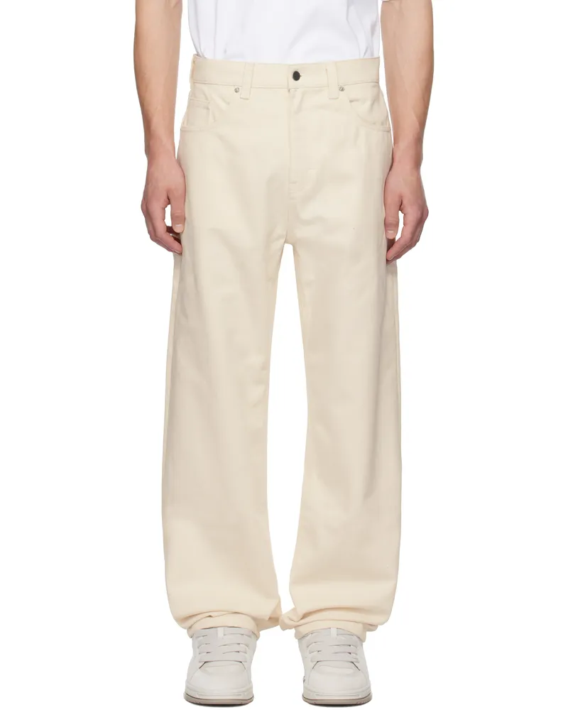 Axel Arigato Off-White Zine Relaxed-Fit Jeans Offwhite