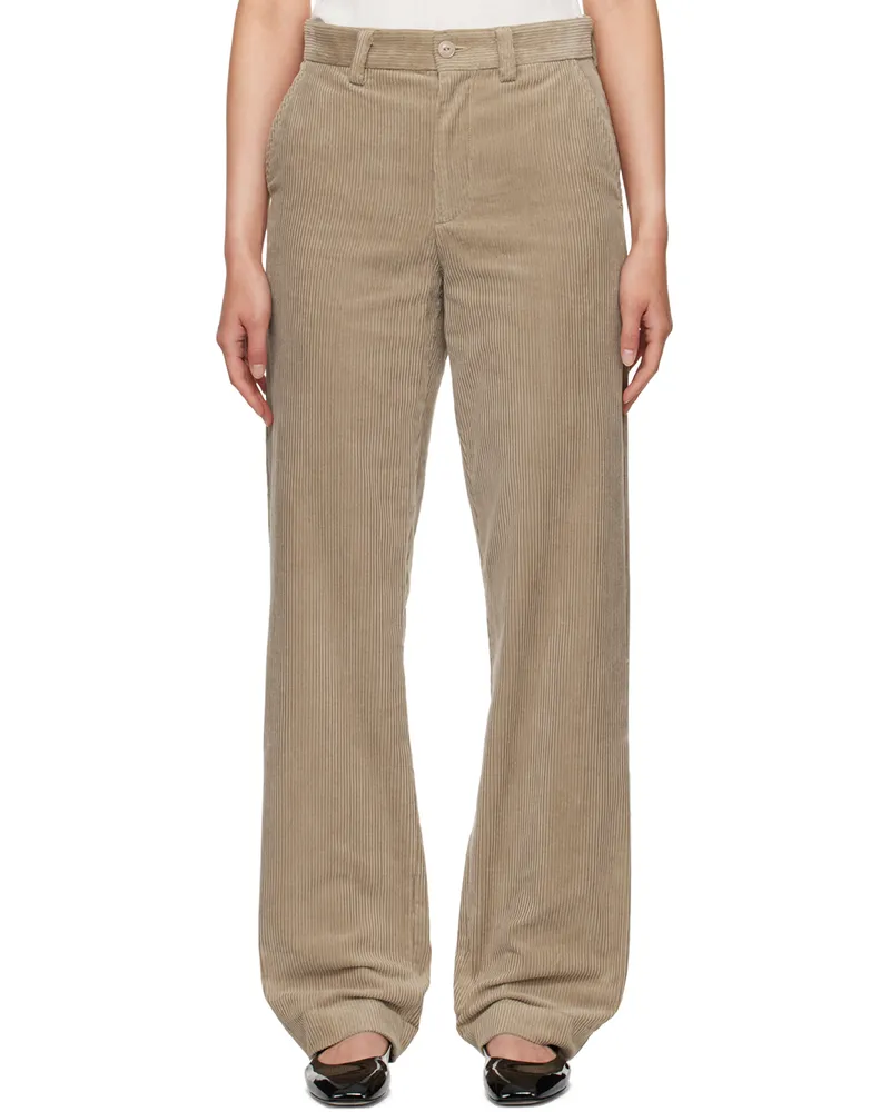 A.P.C. Beige Brigitte Trousers Baa