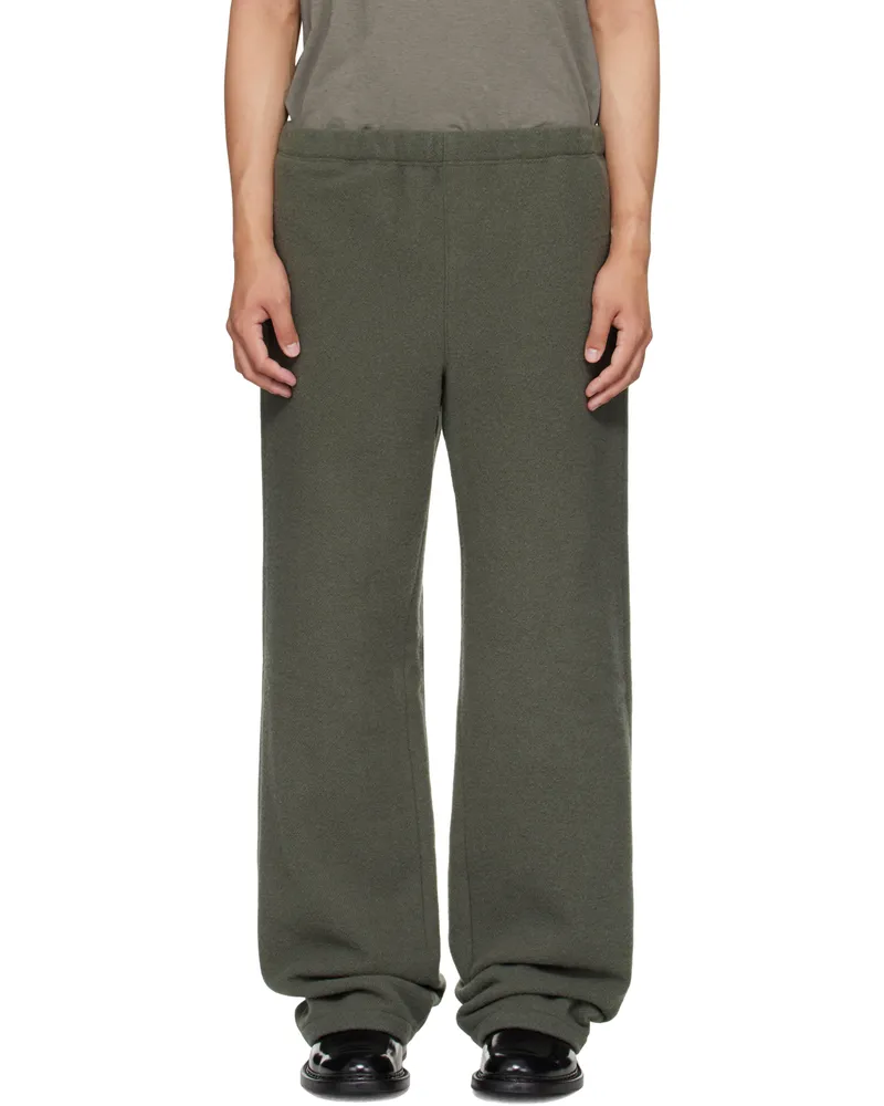 Rier Khaki Fleece Trousers Camoscio