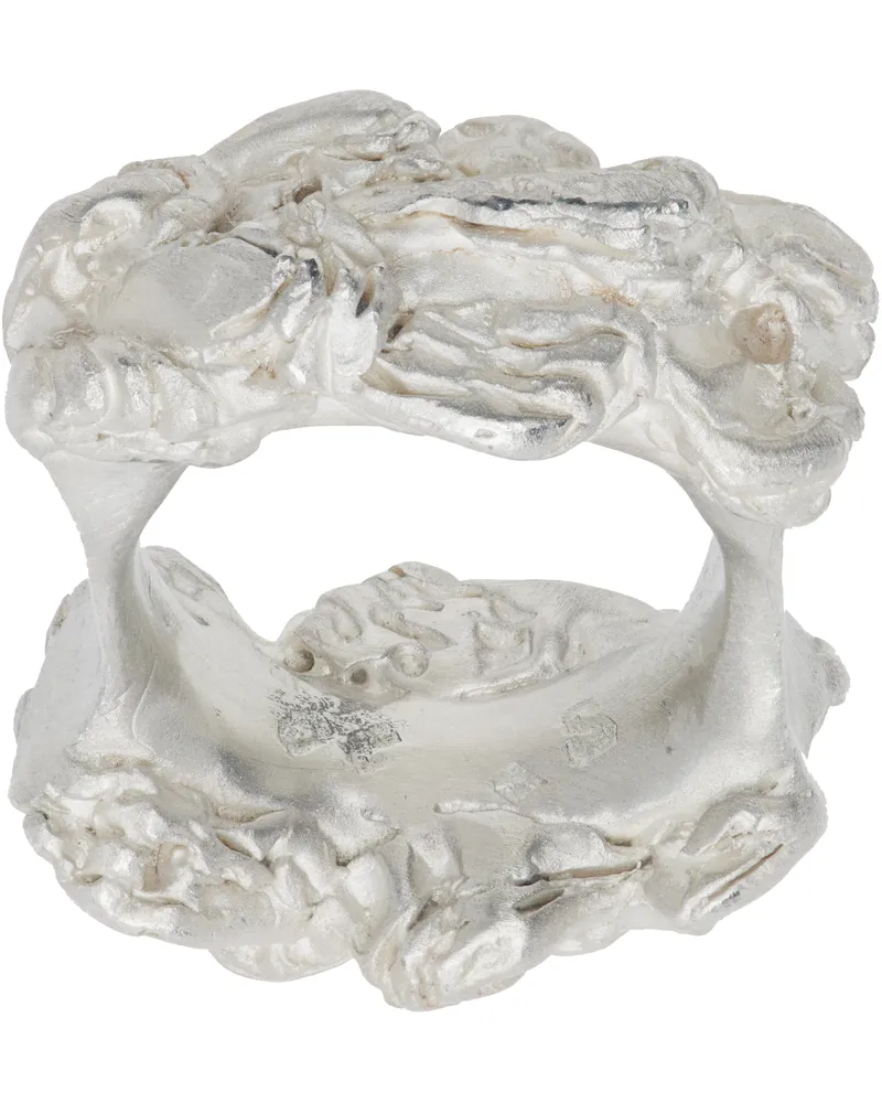 Our Legacy Silver Oyster Grande Ring Silver