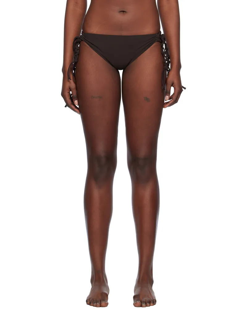 Jil Sander Brown Tangle Bikini Bottom 204