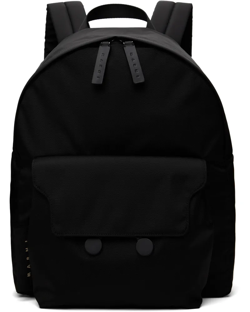 Marni Black Cordura Cityscape Backpack 00n99