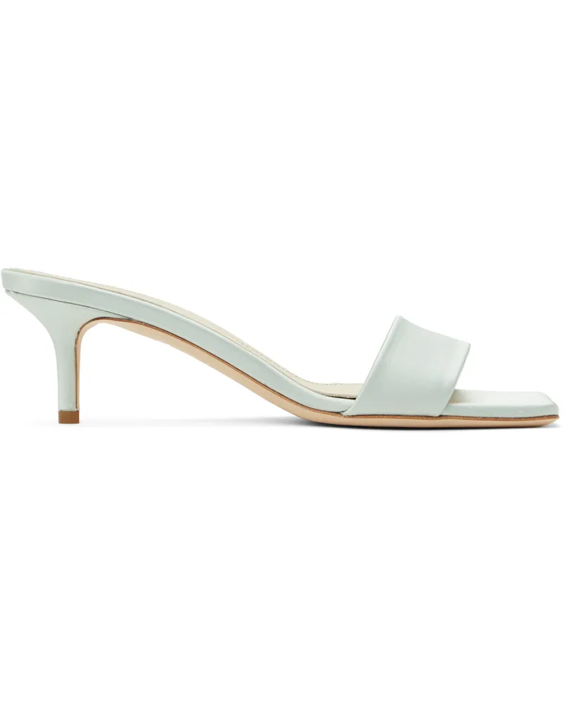 aeyde Blue Ilvy Satin Mules Cloud