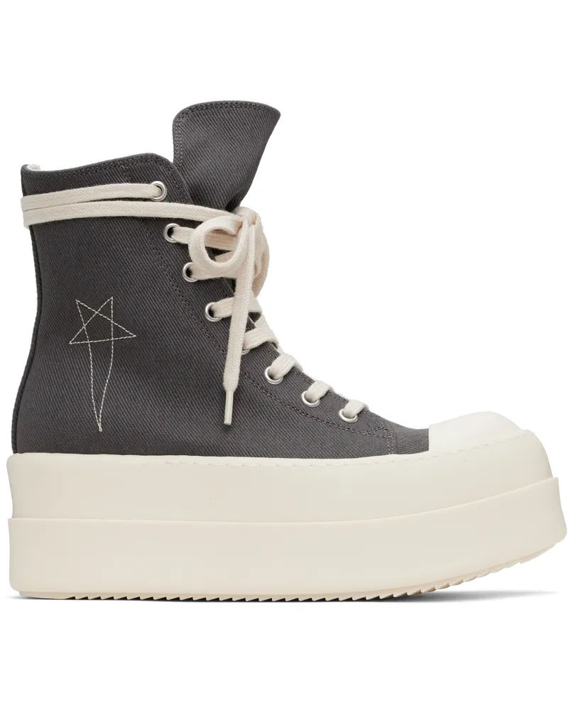 DRKSHDW by Rick Owens Gray Hollywood Double Bumper Sneaks Sneakers 78811