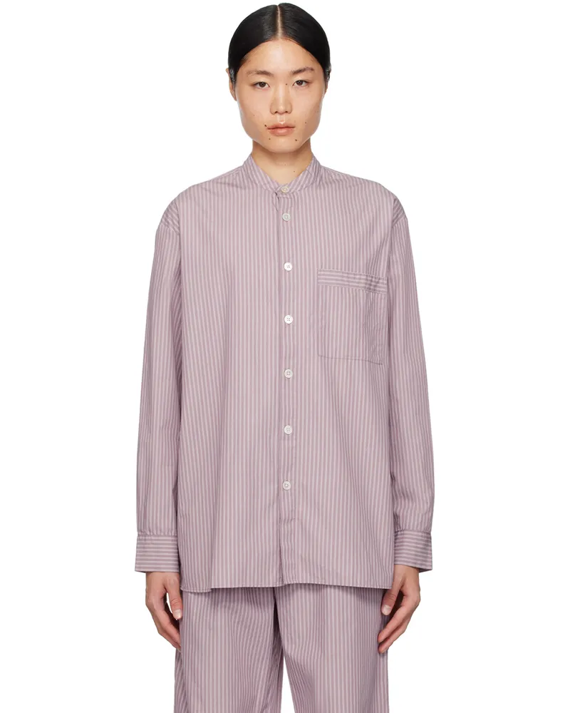 TEKLA Purple Birkenstock Edition Pyjama Shirt Mauve