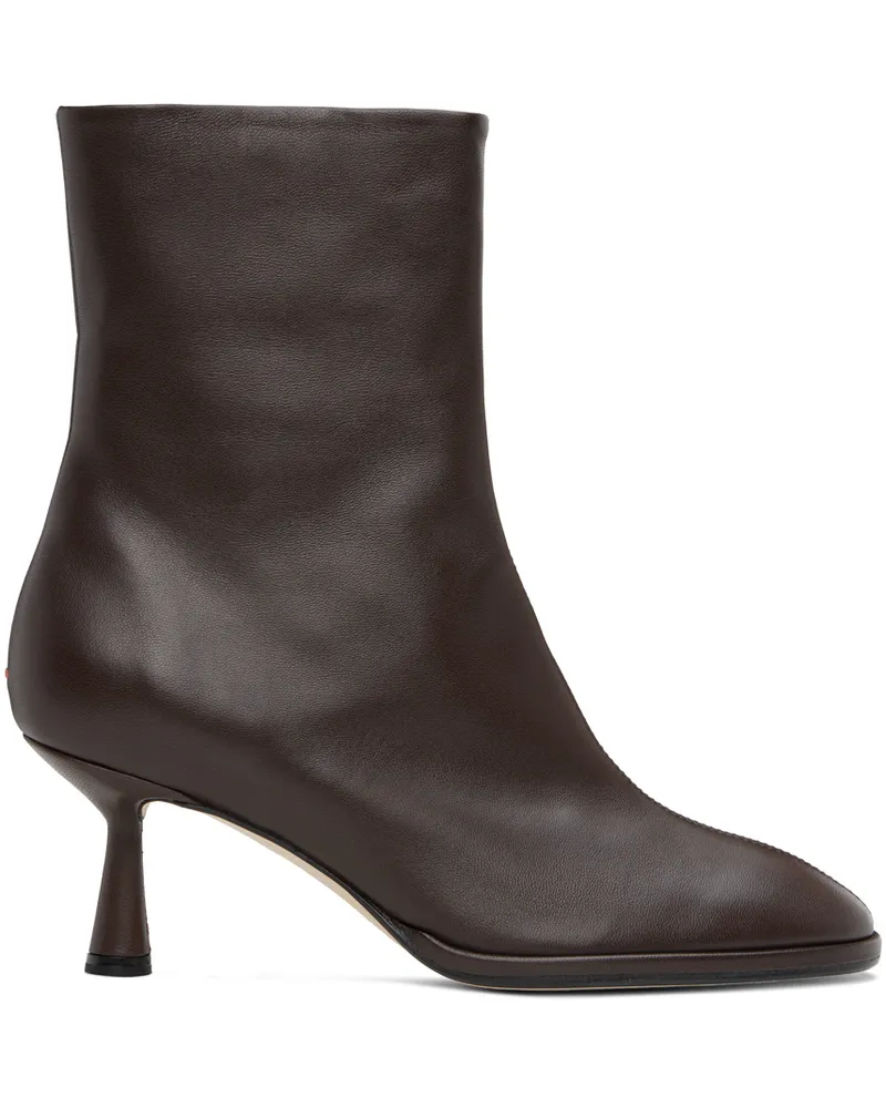 aeyde Brown Dorothy Boots Moka