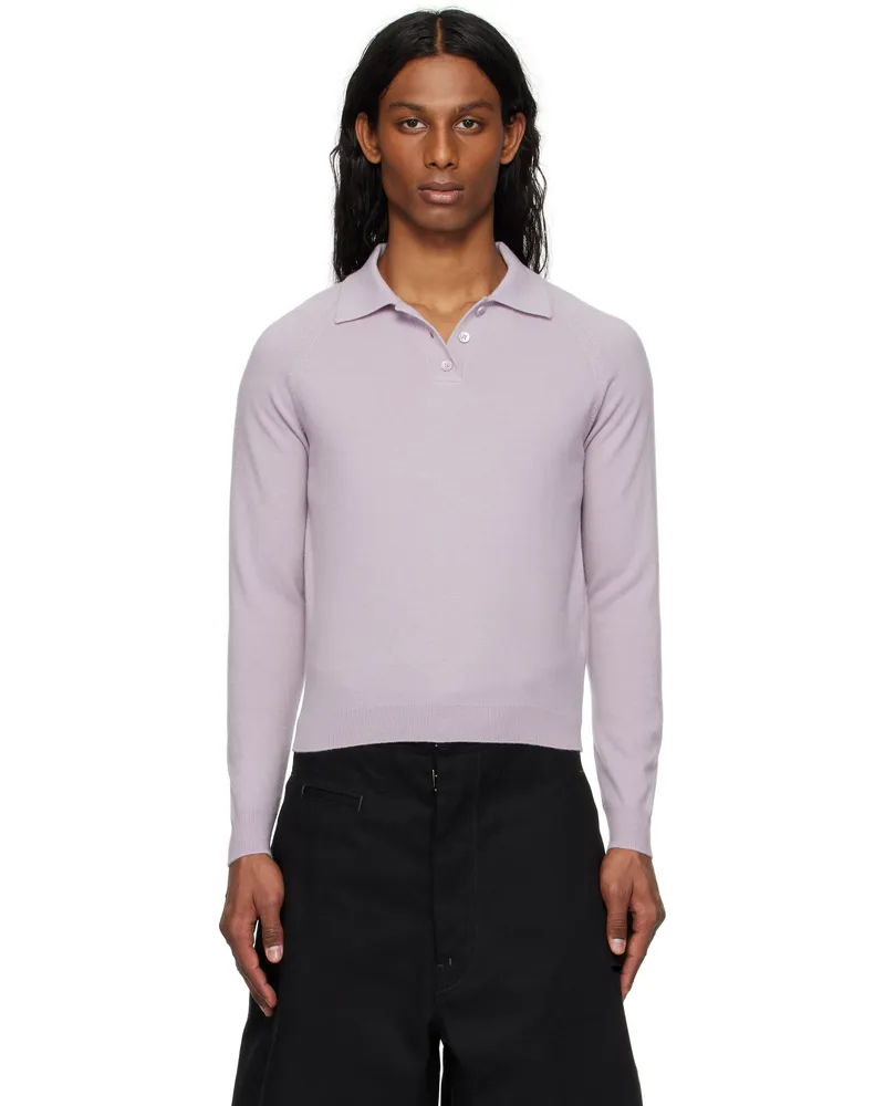 Maison Margiela Purple Wool Polo 368
