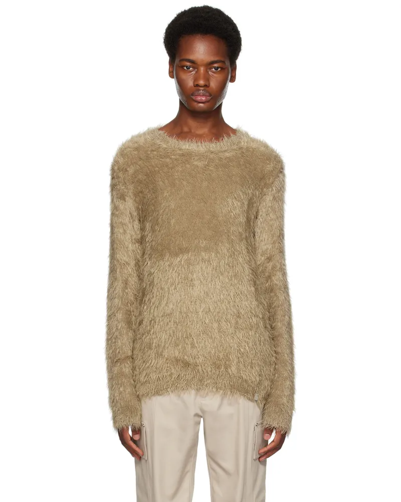 1017 ALYX 9SM Tan Crewneck Sweater Beg0003