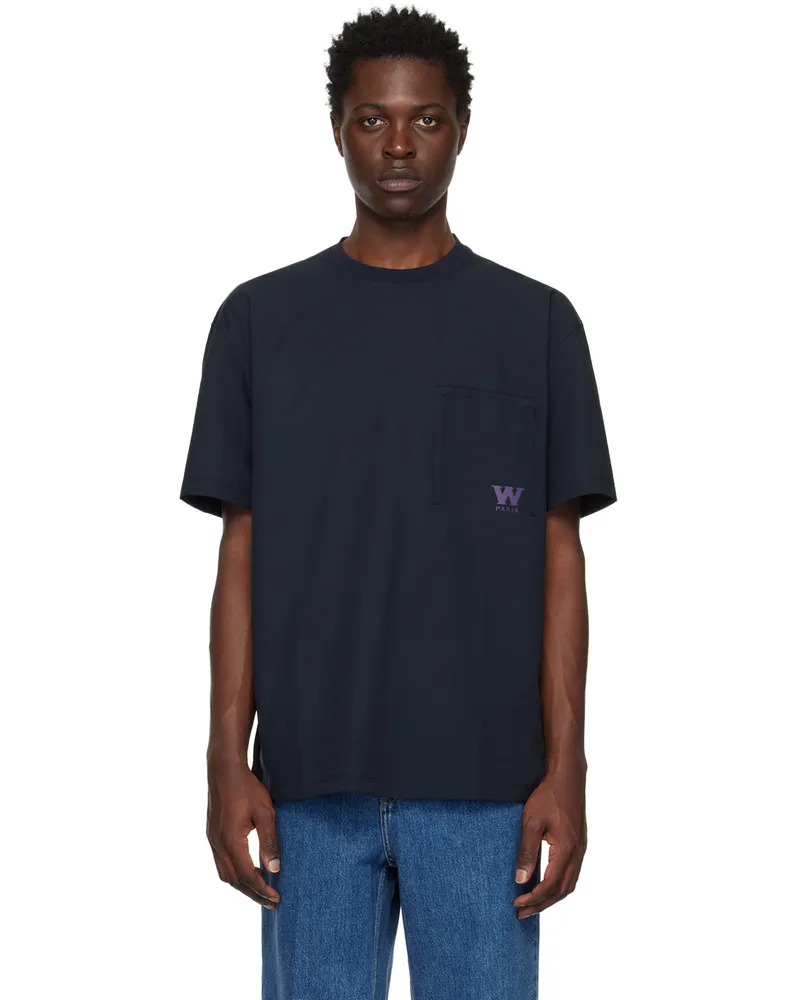 Wooyoungmi Navy Patch Pocket T-Shirt Navy