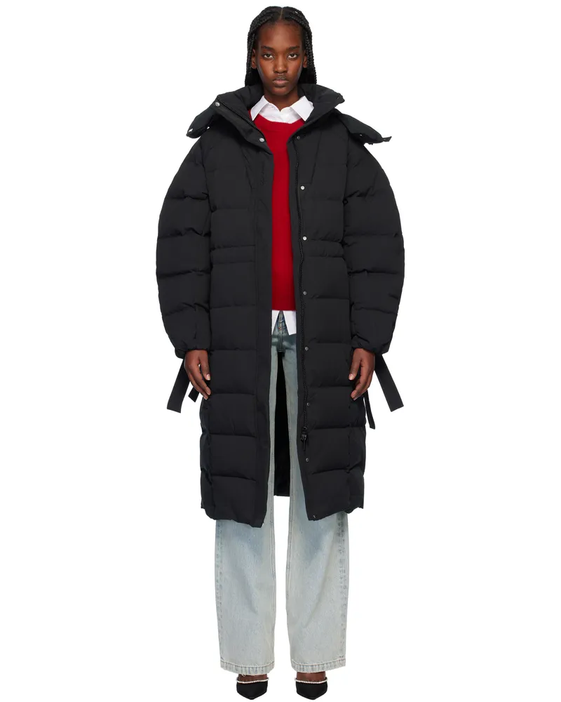 Ganni Black Tech Down Coat 099