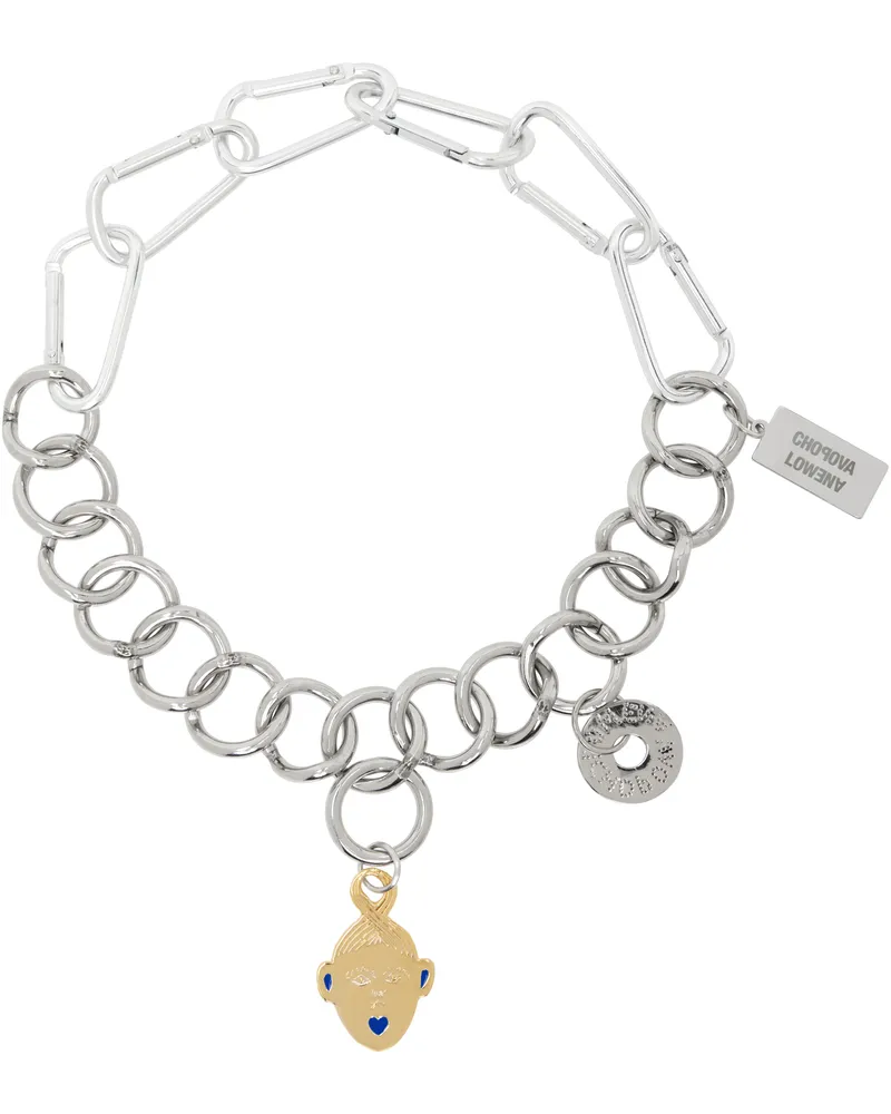 CHOPOVA LOWENA Silver 'Chopova Lowena' Loves You Necklace Multi
