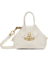 Vivienne Westwood Off-White Moiré Mini Yasmine Bag Acream