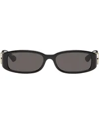 Gucci Black Rectangular Frame Sunglasses Black-black-grey