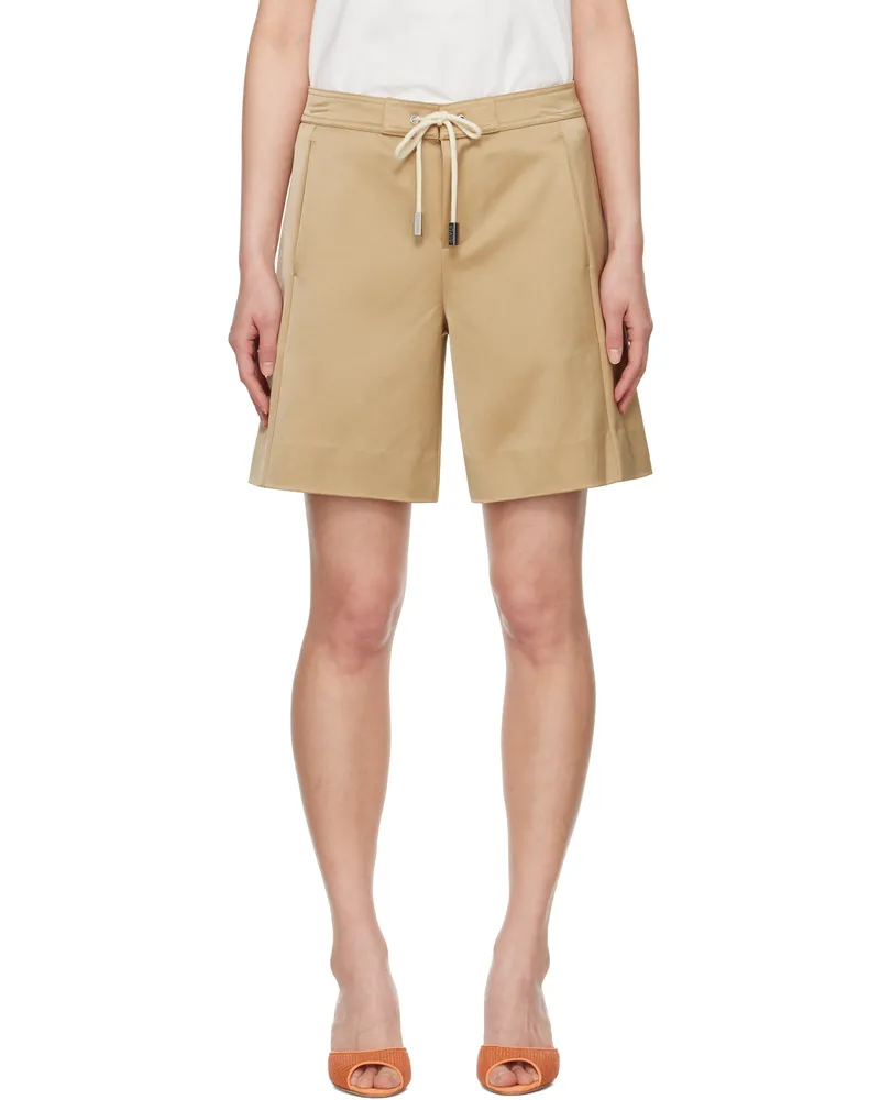 STAUD Tan Mendoza Shorts Caml