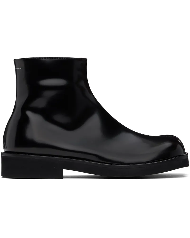 Maison Margiela Black Polished Leather Boots T8013