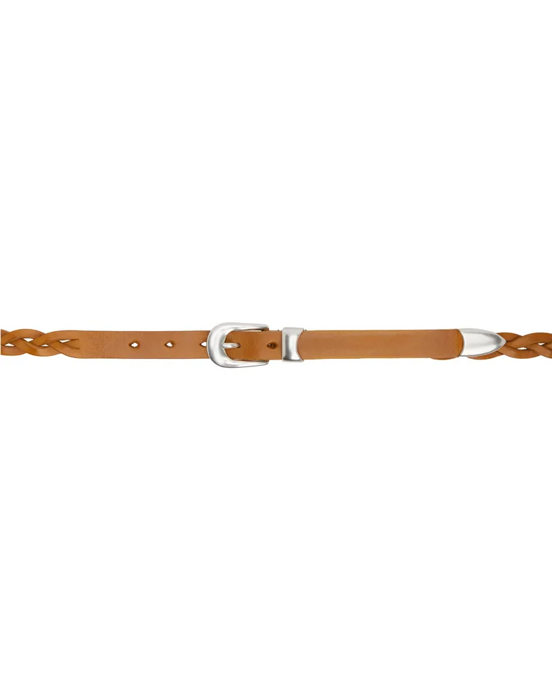 Our Legacy Tan 2 CM Braided Belt Hot