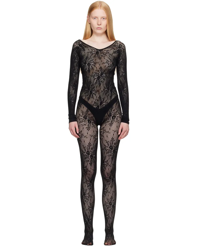 Swedish Stockings Black Rosa Lace Jumpsuit Black