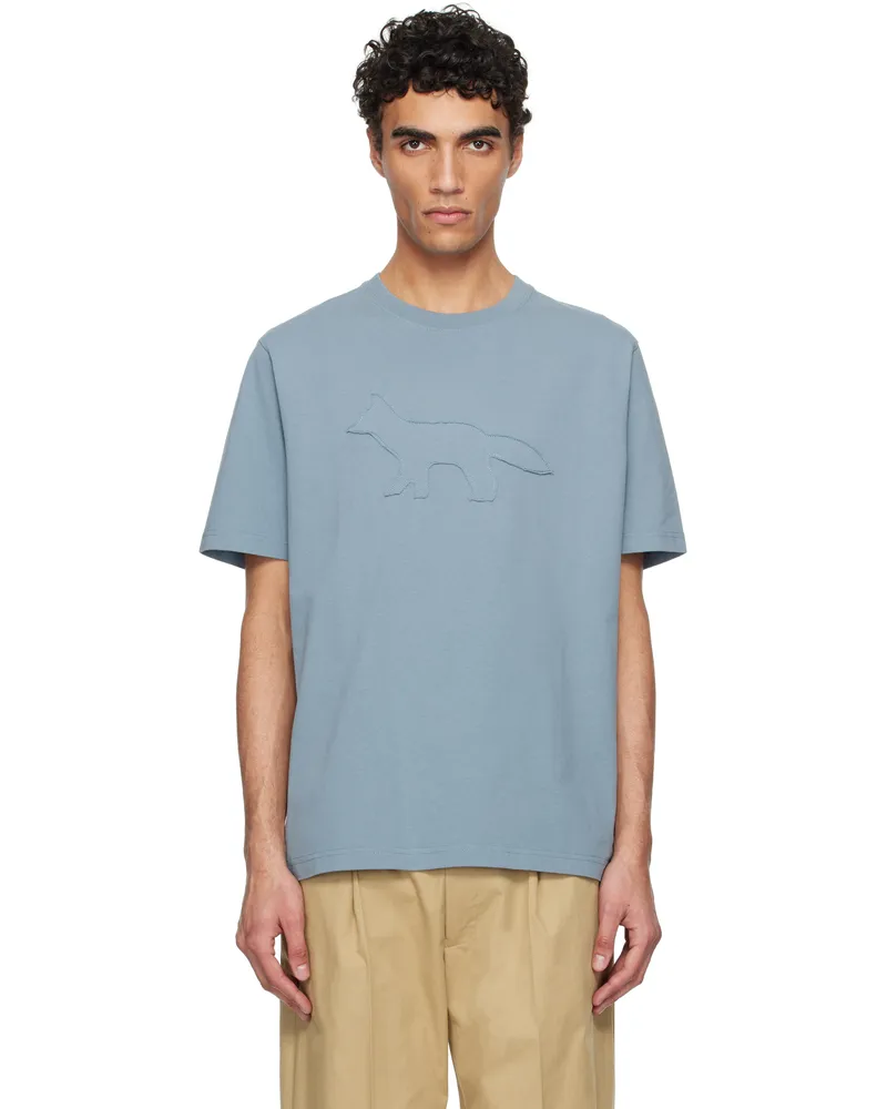 Kitsuné Gray Crafted Profile Fox Comfort T-shirt 0074
