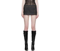 Black Ema Denim Miniskirt
