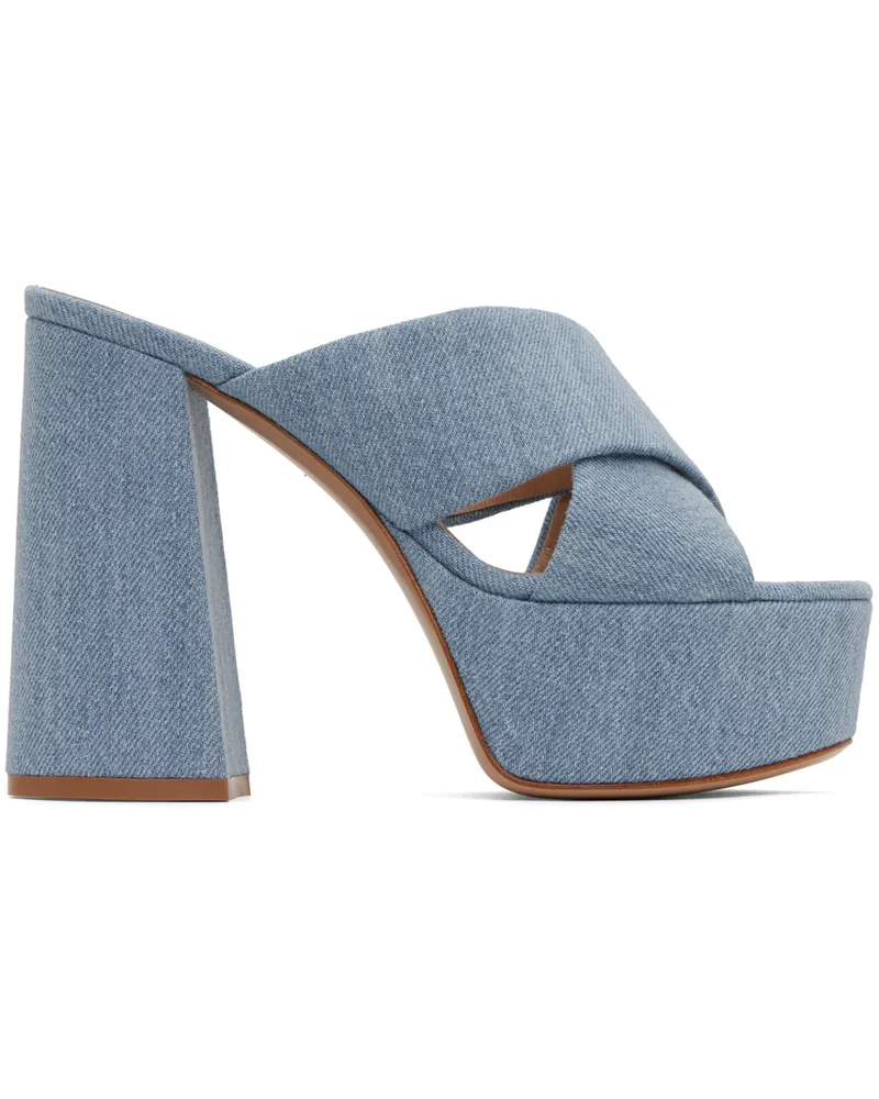 Gianvito Rossi Blue Sheridan Heeled Sandals Stonewash