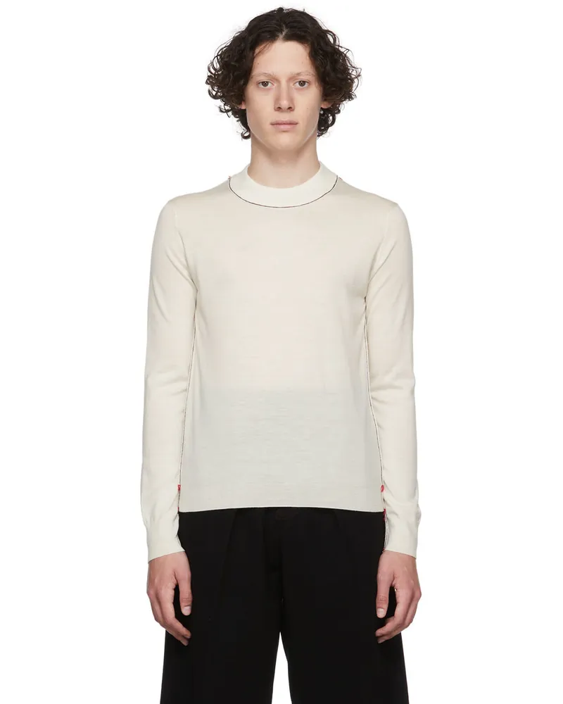 Maison Margiela White Wool Sweater 103f