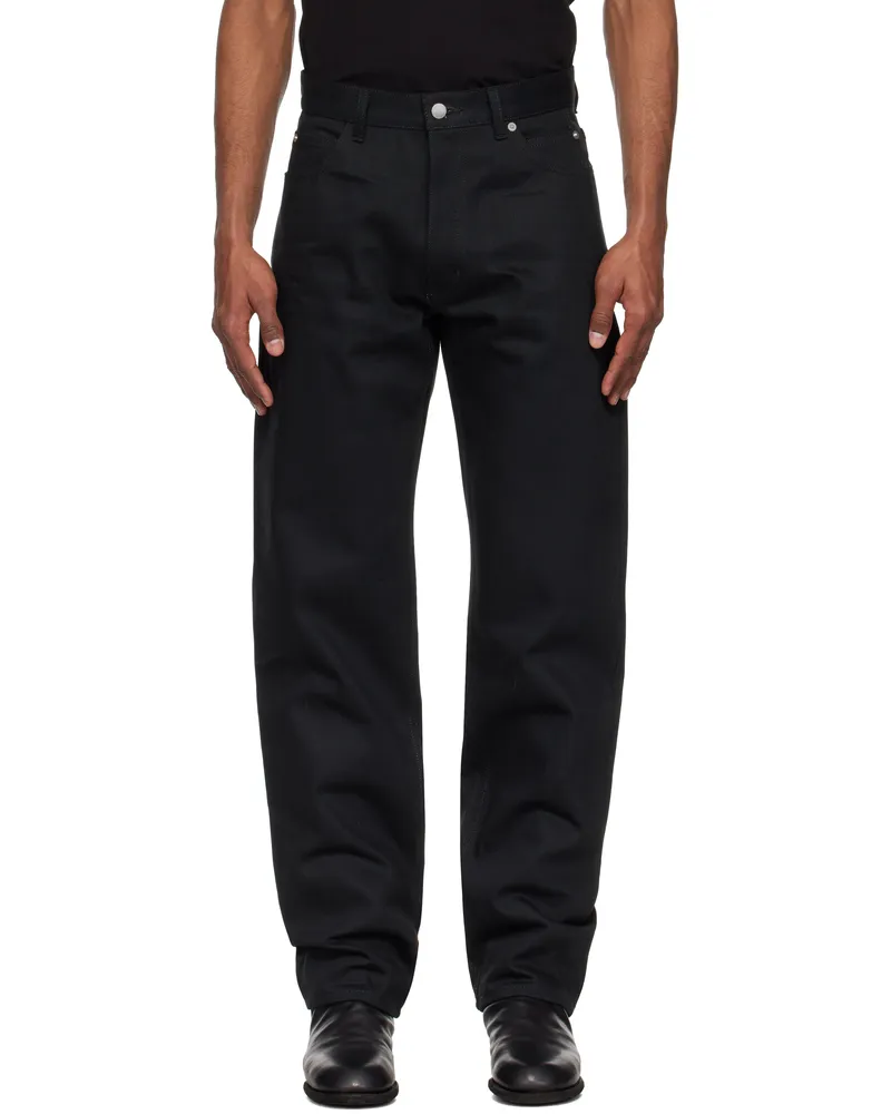 TheSoloIst Black Loose Fit Jeans Black
