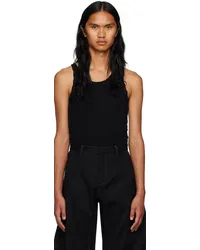 Dion Lee Black Bichrome Tank Top Black