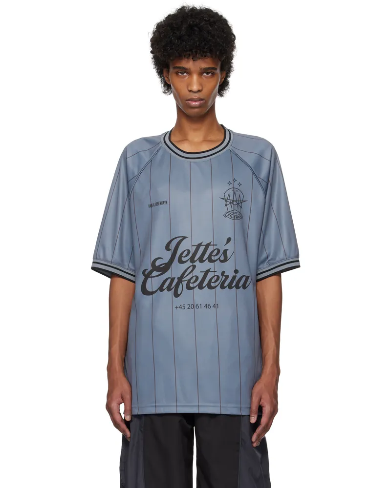 Han Kjøbenhavn Gray Logo Football SS T-shirt Mist