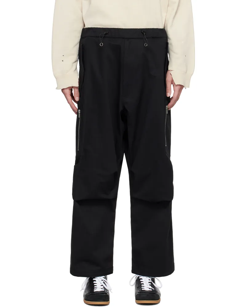 Random Identities Black Berlin Baggies Cargo Pants Black