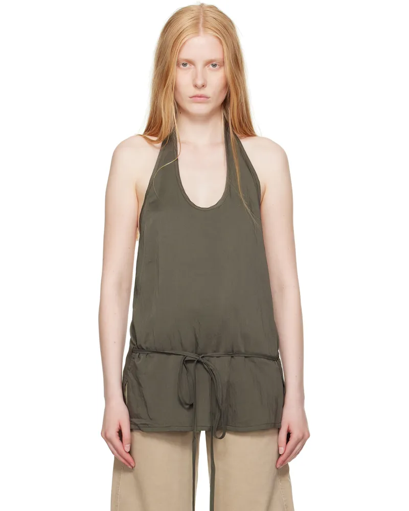 Christophe Lemaire Gray Apron Top Br482