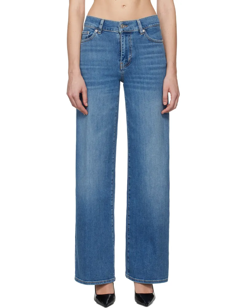 Frame Denim Blue 'Le Slim Palazzo' Jeans Drzl