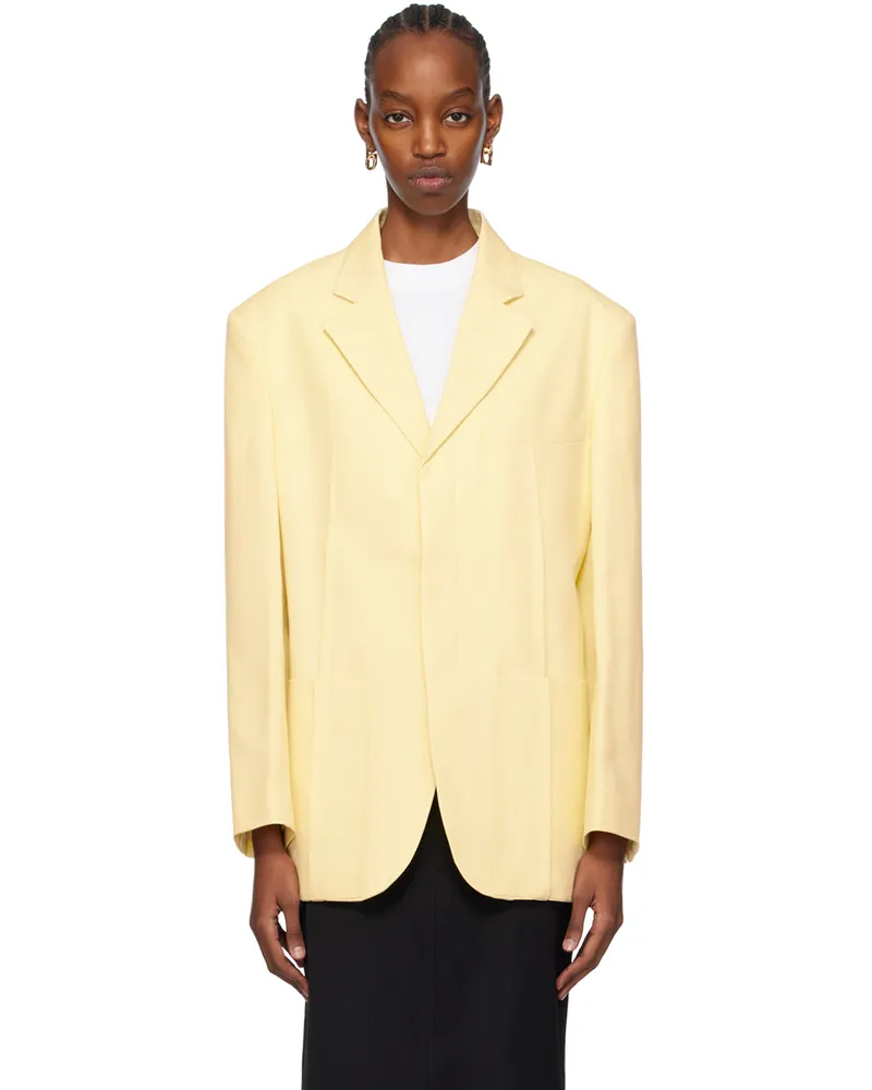 Jacquemus Yellow Les Sculptures 'La veste d'homme' Blazer 205