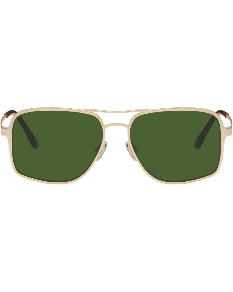 RETROSUPERFUTURE Gold Spliff Sunglasses Classiccs