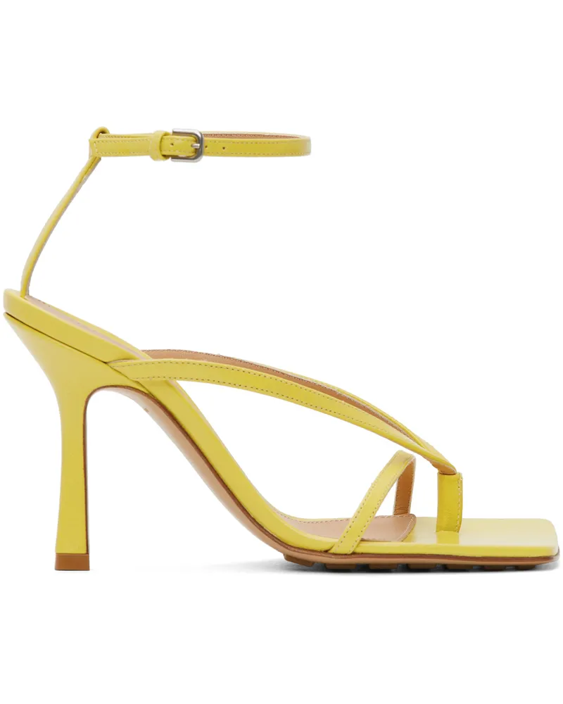 Bottega Veneta Yellow Stretch Sandals 7102