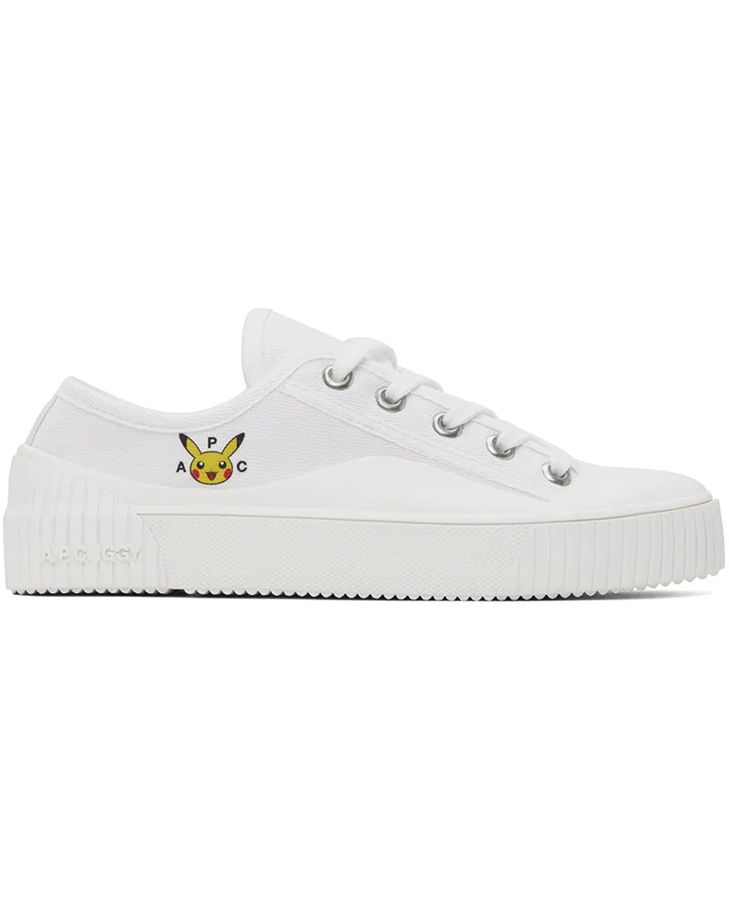 A.P.C. White Pokémon Iggy Basse Sneakers Aab