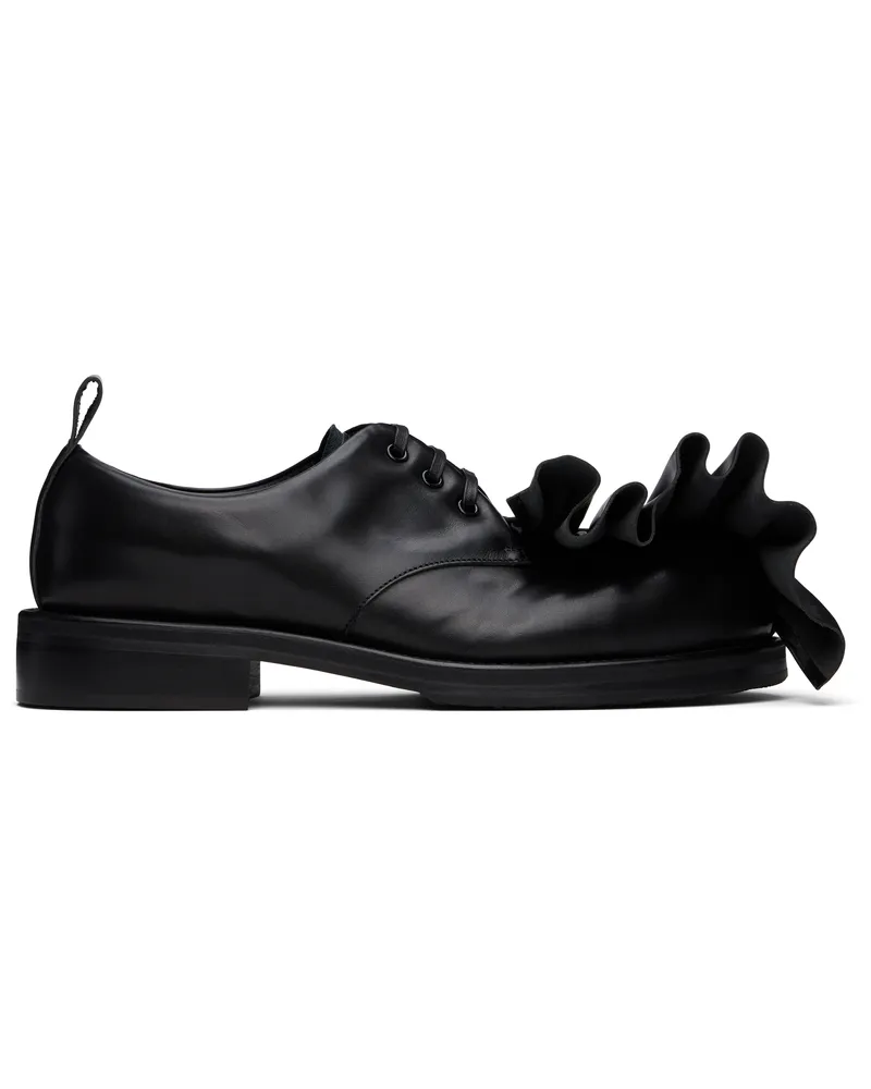 Comme des Garçons Black KIDS LOVE GAITE Edition Frilled Derbys Black