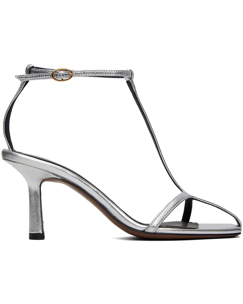 NEOUS Silver Jumel Heeled Sandals Silver
